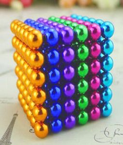 Sfere da 5 mm NEODYMIUM MAGNET SPHERE 216PCSSET Creative Magnets imanes Magic Strong Ndfeb Colorful Buck Ball Fun Cube Puzzle8328470