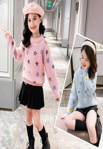 Pullover Girls Fleece Sweater Autumn and Winter Children039s Girls Pullover Knitted Bottoming Shirt 9 10 12 Years Old Fall Clot4305377