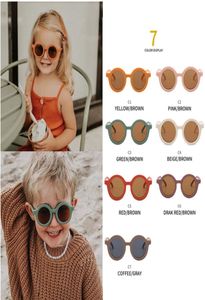 DHL 7 färger söta nyaste barn baby solglasögon flickor pojkar solglasögon kattögon nyanser för barn UV4004140507