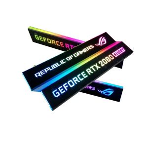 Pannello di illuminazione VGA di raffreddamento, piastra laterale GPU, 5V Argb 3pin / 12V RGB 4pin Motherboard Aura Sync Personalible Immagine