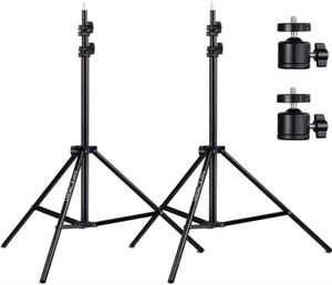 Leats Pography Light Stand Studio в прямом эфире для Tiktok для штатива камеры регулируется с 14 винтовой головкой PO Studio Flashes1986284