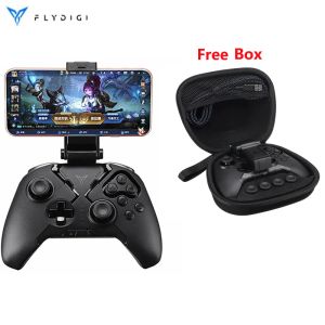 Gamepads flydigi Apex 2 bluetooth gamepad 2.4g DNF Sixaxis Somatossensory Mechanical Game Controller para iOS Android Mobile Tablet