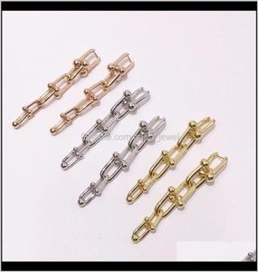 Stud Titanyum Çelik Moda Bölüm Altı Çember Kadın U Uzun Paragraf Küpeleri Mücevherleri Seviyor XMS2X5900149