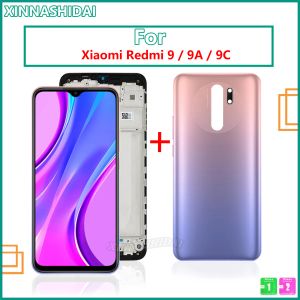 Barbeadores aaa+ tft para xiaomi redmi 9 9a 9c LCD Digitalizador de tela de toque para redmi 9 m2004j19ag m2004j19c peças de substituição de montagem