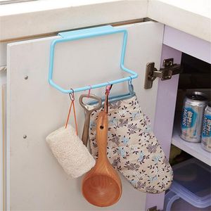 Над дверным чайным полотенцем батончика батончика подвесное владение рельсовым упражнением Организатор ванной комнаты кухонный шкаф шкаф шкаф вешалка#boaydeal#
