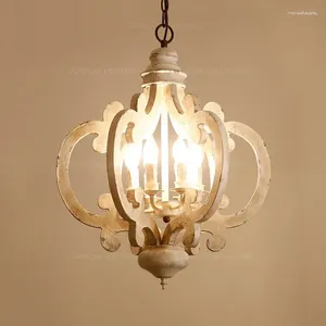 Chandeliers Baby Room Chandelier Lighting For Nursery Modern White Suspension Light Wooden Fixtures Kids Bedroom Hallway Stairs Corridor