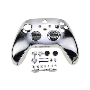 Tillbehör Fall Anpassad krompläteringsersättning Housing Shell Case Full Set Compatible med Xbox Series S X Controllers Dropship