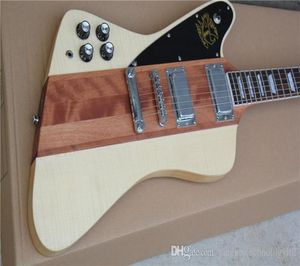 Firebird Body Left Hand Electric Guitar Tiger Pattermaple Matte Wood Color Body Left Hand New4386872