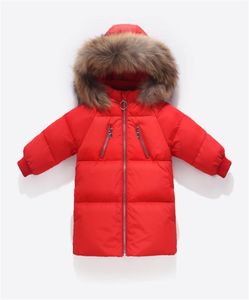Мальчики зимняя куртка детей уклоняется длинная клетчатая куртка для девочек теплое пальто Дети вниз по пальце Паркс.