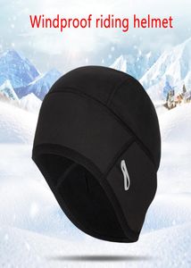 Unissex sob capacete elástico de mortociclo de hapão de chapéus de esqui chapéus de orelha de snowboard tampa de ciclismo de inverno que executa a prova de vento Warm7560896