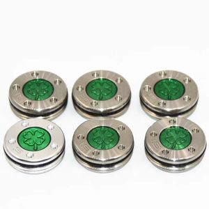 pesi golf putter 2pcs argento verde verde erba a quattro fogli a cinque buche contrappeso benvenuto per lasciare un messaggio per vedere più immagini reali Messge rel