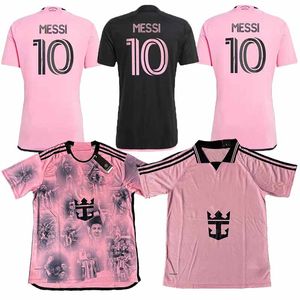 2024 2025 MESSIS Inters Miamis Football Shirt Men Kids Set Kilk Special Training Soccer Jerseys Najwyższej jakości Matuidi Higuain Pellegrini Pizarro Sergio Mundury