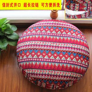 Q5zr Handmade Thickened and Removable Washable Cotton Hemp Putuan Cushion Seat Float Window Bohemian Fatty Ta