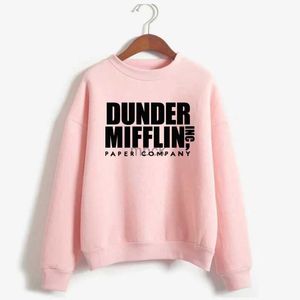 Sweatshirts Mens Hoodies Sweatshirts Women Dunder Mifflin Inc Paper Company Wernham Hogg TV Show Michael Scott Space Sweatshirt toppar Office TV Hoodie Men 240412