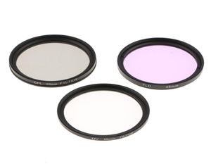 UV CPL FLD Profesyonel Lens Filtre Kiti ve DSLR Kamera Lensleri için Taşıma Torbası 46mm 49mm 52mm 55mm 58mm 62mm 67mm 72mm 77mm 82mm 48125427