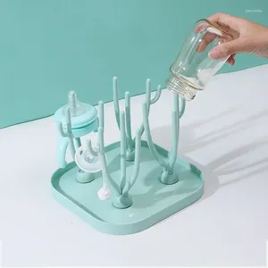 Kitchen Storage Bottle Drying Rack Feeding Cup Holder Removable Tree Shape Cleaning Pacifiers And Accessories Shelf