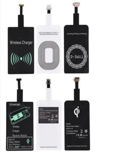 Universal Qi Wireless Charger Charging Mottagare Adaptermottagare för iPhone 6 7 Plus 6S 5S 5C Sumsung Android Type C4763183