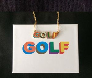 Golf 3D Logo Colar Hip Hop Fashion Skateboard Rap Fashion Personality Colar6431274