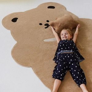 Carpets Cartoon Cute Children Room Home Thickened Plush Carpet Imitate Cashmere Material Printing Workmanship Machine Washable Door Mat