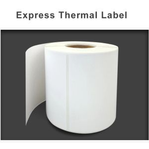 Paper Thermal Printing Paper Sticker Rolls Printer Paper Rolls for Express Package Sticker 10*10cm/10*15cm(6 rolls)