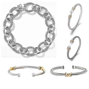2024 DY Bransoletka projektant kabli bransoletki mody biżuteria dla kobiet mężczyzn Złota srebrna perła Bransoleta Bransoleta Open Mankiet biżuteria