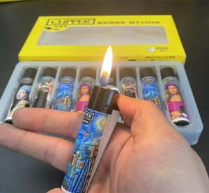 2021 Original Clipper Lighter Metal Grinding Wheel Butane Gas Lighter Nylon Torch Fire Gift Box Packaging For Collection Men 6103438