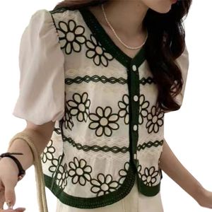 Fashionable Embroidered Bubble Sleeve Shirt Versatile Summer Tops Suitable for Various Occasions