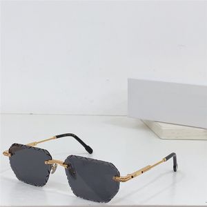 New fashion design square sunglasses 50139U metal frame rimless cut lens simple and popular style versatile outdoor UV400 protection glasses