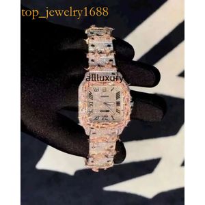 Designer Mano di alta qualità Muovo Orologi uomini Moissanite ghiacciato Diamond Montre Automatico Meccanico Orologio 142