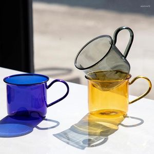 Бокалы вина jinyoujia cumps ube wide root root coffee glass cup restaurant instant milk pull Цветочные кружки с теплостойким латте