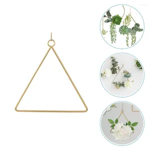 Decorative Flowers Flower Stand Wedding Wreath Wear-resistant DIY Crafts Frame Supply Household Hanging Triangle Accessory