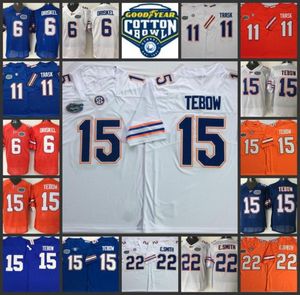 2022 Maglie da calcio cucite in Florida 6 Jeff Driskel Maglie 11 Kyle Trask 15 Tim Tebow 22 Emmitt Smith 81 Aaron Herna1489104