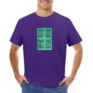 Polos Green Stamps T-shirt Bluzka Owczesny owoc krosna męskie koszulki