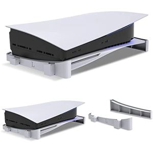 Fälle Horizontaler Stand für PlayStation 5, Konsolenständer für PS5 mit einstellbarer Snapin -Halterung und nicht überrutschenden Gummifüßen