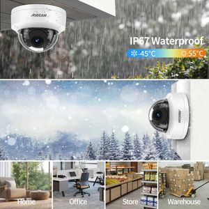 Kamery IP 8MP 4K POE IP Camera IK10 odporna na eksplozję H.265 Metal Dome CCTV Ochrona bezpieczeństwa 4MP Nadzór wideo 24414