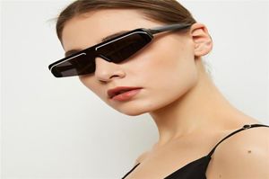 Mode Women Cat Eye Solglasögon Brand Designer Small Half Frame Glasse Female Male Mirror Sport Siamese Eyeglasses UV40017485094
