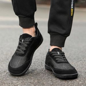 Casual Shoes Couples Solid Color Lace Up Round Head Men's Women's Flying Fabric Breathable Wide Womens Slip On Sneaker