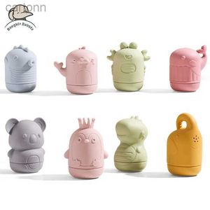 Bath Toys Baby Bath Toys zwierzę słodkie kreskówki maluch zabaw woda pływać łazienka silikonowa zraszacza do zraszacza