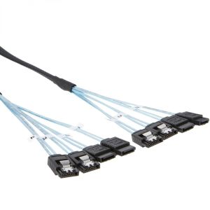 Högkvalitativ mini SAS 4SATA ​​till 4SATA ​​30 7P Datorfodral Host Data Cable 6Gbps med 4 portar som är lämpliga för högpresterande servrar tillgängliga