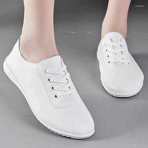 Scarpe casual Fashon Light Solid Walking Women Flats Lace Up Ladies Ladies Domani di lavoro morbido Zapatillas Mujer