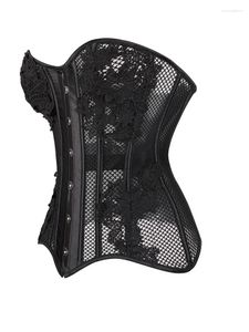 Waist Support Women Corset Mesh Party Dresses Sexy Bustier Breathable Slimimg Body Shapwear Net For Summer Xs-6xl