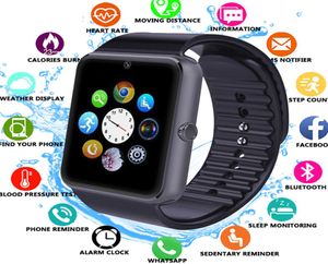 Smartwatch Androd GT08 a buon mercato con slot SIM Smart Smart Watch per Samsung e Andriod Smartphone Bracciale Bluetoo1603623