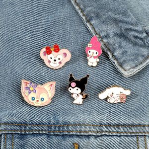 Kuromi Dog Pin Film di anime Cute Games Games Pins Hard smalta raccolta bacino da baracca per cappello da zaino da backpack in metallo