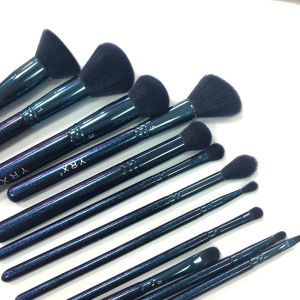Kits YRX 12PCS Soft Hair Sky Blue Bling Makeup Brush Set as Perfect Gift