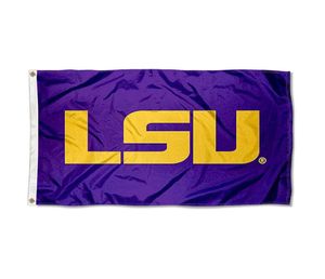 IANA State LSU Tigers Purple Flag Darmowa wysyłka 150x90cm drukarnia poliesterowa flaga sportowa m flaga z mosiężnymi przelotami 8487366