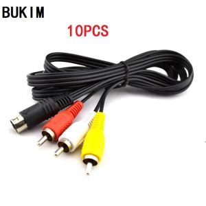 Cables BUKIM 10 PCS AV Cable for SEGA Mega Drive 2 Genesis 2 and for Mega Drive 3 Genesis 3