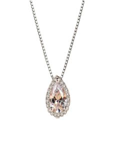 Woda Drop 3CT Lab Diamond Wiselant Real 925 Srebrny impreza wisior ślubna Łańcuch Naszyjnik dla kobiet Bridal Charm Bejdia1893003