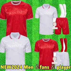 2024 Maglie da calcio in Danimarca 24 25 Euro Eriksen Home Red Away Kjaer Hojbjerg Christensen Skov Olsen Braithwaite Dolberg Shirt da calcio