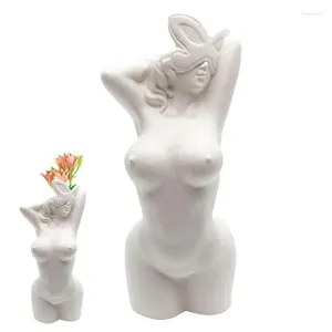 Wazony żeńskie ciało wazon kwiat żywica