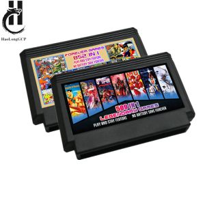 Tillbehör Black Case Shell 60 Pin Game Cartridge Classic Collection 8 Bit Game Card 509 852 In 1 För FC Video Game Console Memory Chip